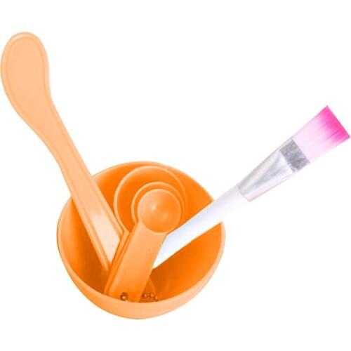 4Pcs DIY Facial Mask Bowl Mixing Brush Makeup Spoon Face Stick Beauty Tools Set Cosmetic Makeup Brush Spoon Stick Mask Tool