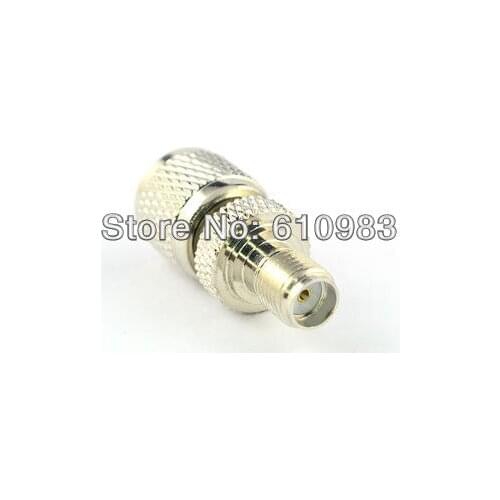 50 pcs/lot nickelplated mini UHF PL259 Male Plug to SMA Female Jack Straight Adapter Connector UB3