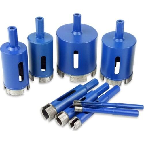 6-100mm Blue Marble Tile Opener Diamond Core Bit Hole Saw Drill Bit for Marble Granite Brick Tile Ceramic Concrete Drilling