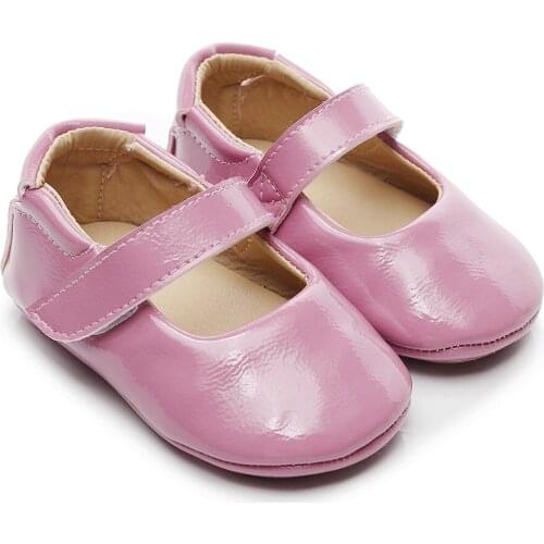 ARLONEET Kids Toddler solid Leather PU princess dancing shoe Firstwalk Infant Baby Girls Single Shoes for girls flat Shoes CN20