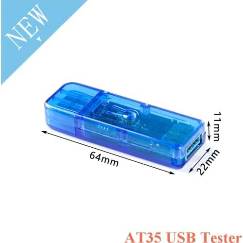 AT35 5 Digits USB 3.0 Tester Color 0.96‘’ LCD Voltmeter Ammeter Voltage Current Meter Multimeter Battery Charge Mobile Power