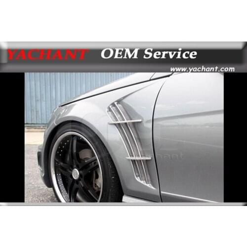 Car-Styling FRP Fiber Glass Front Fender 2Pcs Fit For 2008-2010 W204 C-Class Sedan Coupe WA Style Front Fender