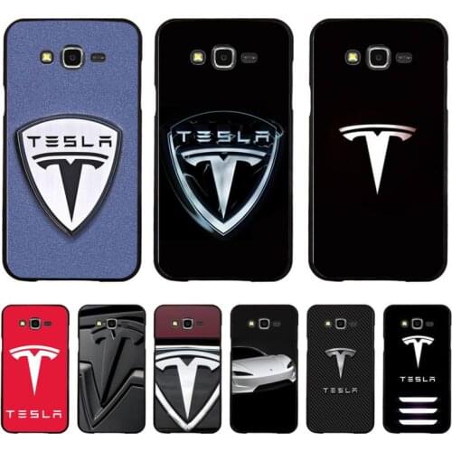 FHNBLJ American electric car Tesla Luxury Unique Phone Cover for Samsung A50 A70 A40 A6 A8 Plus A7 A20 A30 S7 S8 S9 S10 S20 Plus