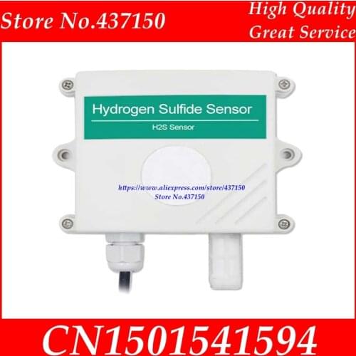 H2S hydrogen sulfide gas sensor transmitter analog 4-20mA output gas pollution 0-5V 10V RS485