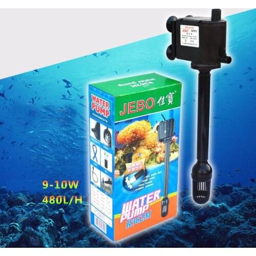 Jebo R362M Aquarium Fish Tank Filtering System Submersible Water Filter 480L/H 10W aquarium filter