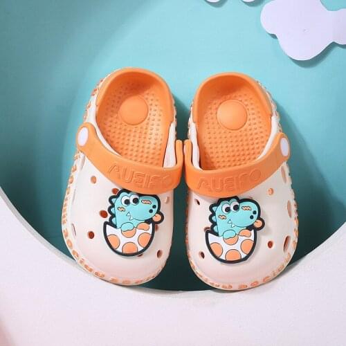 Cute Hole Shoes Boys And Girls Cartoon Animal Childrens Sandals And Slippers Summer New Toddler Sandals Shoes For Kids ZJX