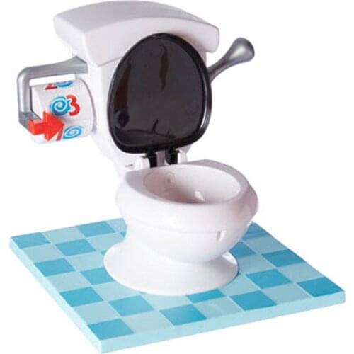 Mini Simulation Home Toilet Spray Water Game Tricky Toilet Flush Down Game With Real Toilet Flushing Sound Gift For Kids Adult