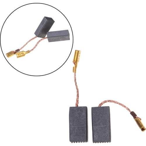 10Pcs Graphite Copper Motor Carbon Brushes Set Tight Copper Wire for Electric Hammer/Drill Angle Grindern 15*8*5mm Wholesale