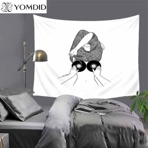 Wall Hanging Tapestries Printed Art Tapestry Landscape Carpet Yoga Mat Thin Bed Sheet Art Painting Tapestries Home Decorations