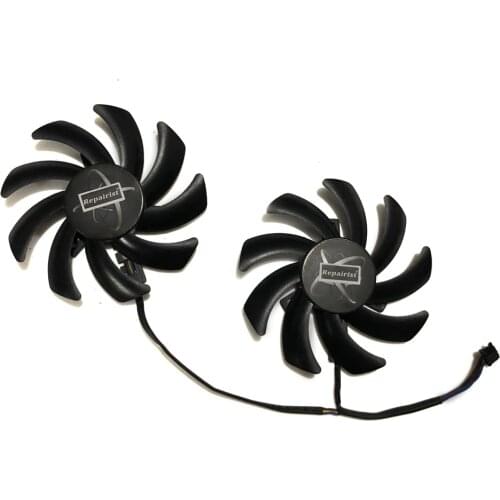 2pcs/set FDC10H12S9-C VGA GPU Cooler Graphics Fan For XFX R9 285/280/290/290X/280X RX 480/470 Video Card Cooling