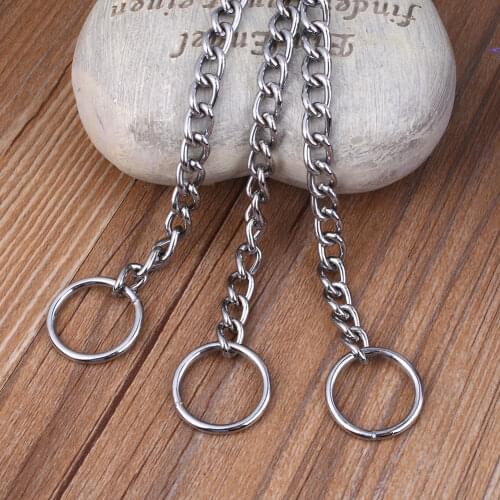 Pet Dog Training Choker Collar Snake Chain For Retriever Necklace 2.0*45/3.0*55