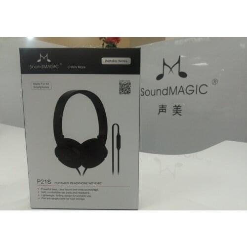 SoundMAGIC P21S Portable headset headphones with microphone Control for all Smartphones HIFI Sound Super Bass Sound