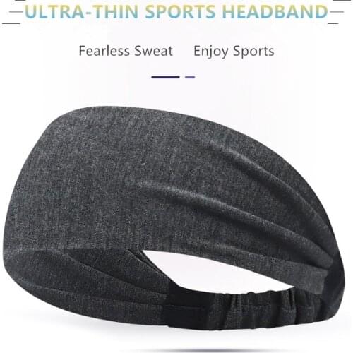 Hot Salling Ultra-Thin Sports Headband Men Women Running Fast Dry Headband Yoga Hair Band Outdoor Sport Sweat Absorbing Headband
