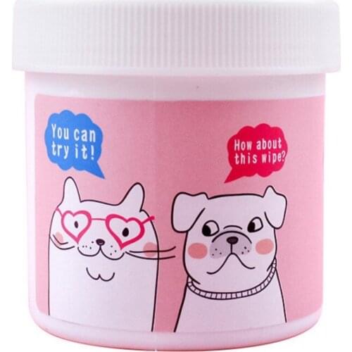 Pet Eye Wet Wipe Dog Cat Cleaning Wipe Grooming Tear Stain Remover Gentle No Stimulation Wipe Towels 120pcs/Set
