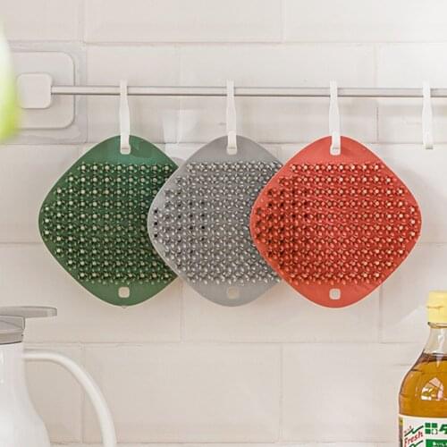 Silicone Dishwashing Brush Household Multifunctional Kitchen Tool Brush Brush Pot Fruit And Vegetable Cleaning Brush