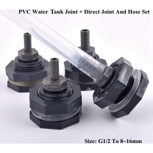 1/2" To 8mm~16mm PVC Water Tank Connector Pagoda Direct Set Garden Irrigation System Silicone Hose Joints Aquarium Tank Joint