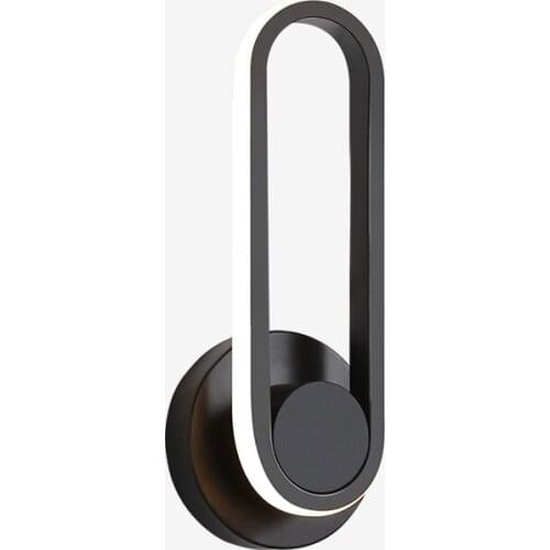 Modern Minimalist Wall Lamp 11W 110v 220v Lampada Bedroom Beside Wall Light LED Sconce Black White Lamp Aisle Lighting Decoratio