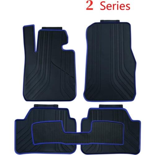 Special Car Floor Mats for BMW Coupe 2 Series 2AT 2GT 5 Seats 7 Seats No Odor Front and Rear Carpets Waterproof Rubber