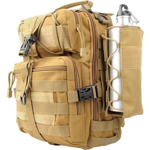 Tactical Outdoors Camping Hiking Military Water Bottle Pouch Molle Belt Camo Hunting Bag Travel Canteen Kettle Holder