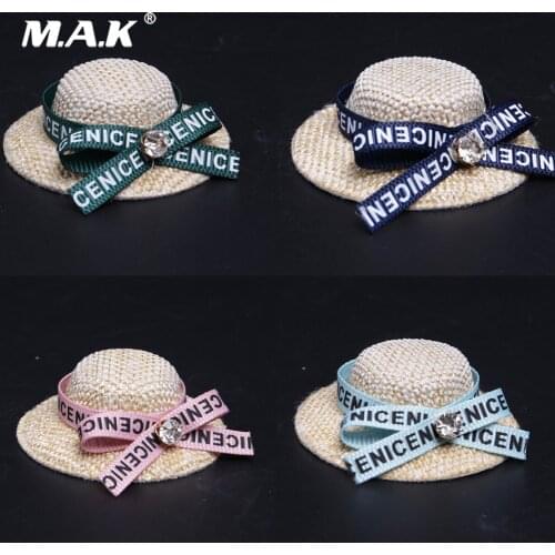 1:6 Scale Woman Figure Scence Accessory Beach Hat Model for 12'' PH Girl Female Figure Body Accessories
