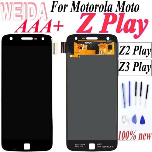 100% Tested For 5.5inch Motorola moto Z Play Z2 Play Z3 Play Lcd Screen Display For moto Z Play Screen Digitizer Assembly