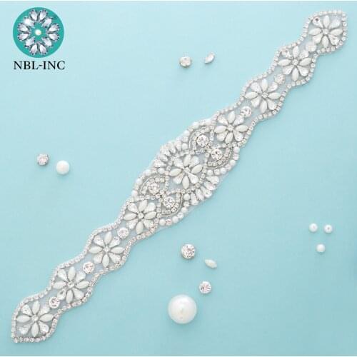 1PC) Rhinestone bridal belt diamond wedding dress belt crystal wedding sash for wedding dress accessories WDD0154