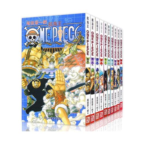 10 Books ONE PIECE Vol.31 32 33 34 35 36 37 38 39 40 Japan Graphic Novel Manga Comic 10 Books Set China Chinese Edition New