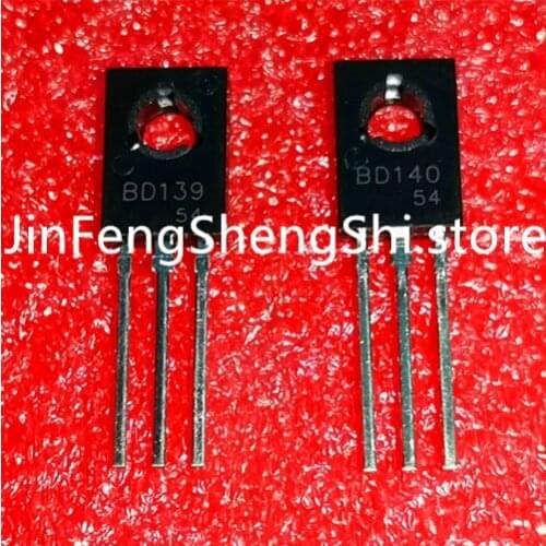 100PCS BD139 BD140 BDI39 BDI40 TO-126