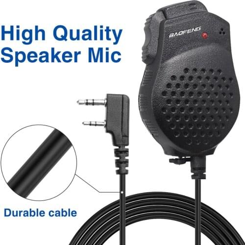 Baofeng Original Dual PTT Speaker Mic Microphone for BaoFeng Two Way Radio UV-82 Plus UV-8D UV-82HP GT-5TP Walkie Talkie UV 82
