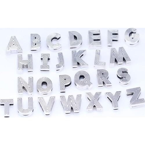 Bewill Original 925 Sterling Silver Reflexions Series 26 Letter Fixing Clip Letter Charm Beads Fit Original Bracelet