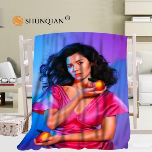 Hot Sale custom Marina And The Diamonds Blanket Manta Blanket Sofa/Bed/Plane Travel Bedding 56x80inch 50X60inch 40X50inch