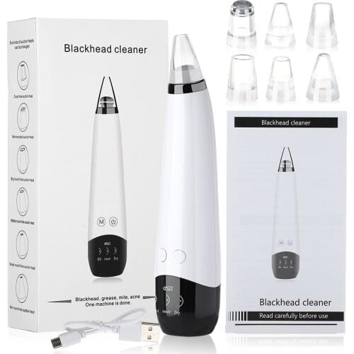Blackhead Remover Face Deep Nose Cleaner T Zone Pores Acne Pimple Removal Vacuum Suction Face Diamond Beauty Clean Skin Tool