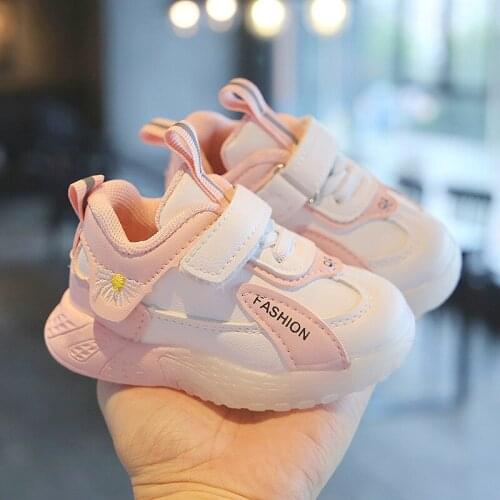 2021 Newest Children Damping Casual Sneakers Boys Wear-resistant Sneakers Girls Lightweight Shoes Baby Shoes with Breathable