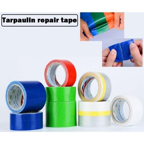 Length 5m 8m/Roll Repair Tape PVC PE Tarpaulin Self Fiberfix Adhesive Tapes Greenhouse Film Universal Adhesive Tape 5/8cm Width