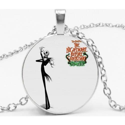 2019 Hot New Products Scared Night Retro Glass Cabochon Necklace Pendant Men and Women Clothing Accessories