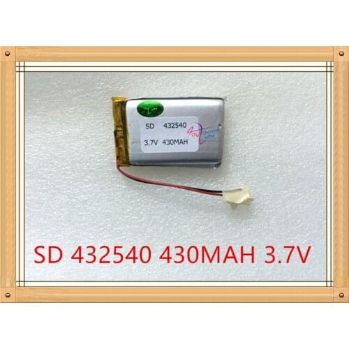 Liter energy battery 3.7V lithium polymer battery MP3 point reading pen MP4 driving recorder 432540 recording pen 430mAh