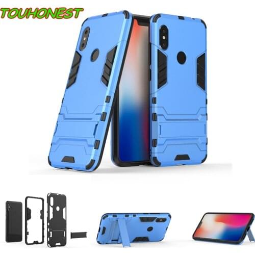 Shockproof Phone case For Redmi Note 6 Pro 6A S2 5 Plus Note 5 4 4X Tough Rubber Stand Armor case for Xiaomi Mi A2 Lite A1 Case