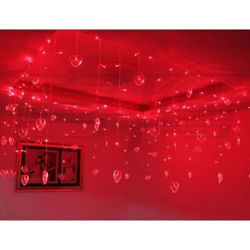 LED String Strip Christmas Holiday Lights Multicolor 4m 100 SMD 18 Hearts 110V/220V EU/US/UK/AU Plug Party,Wedding,Decoration