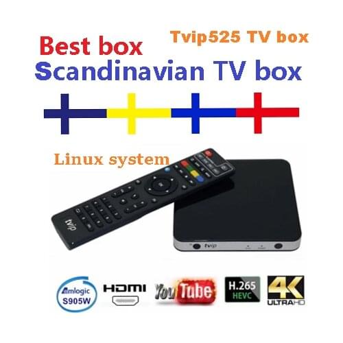 Scandinavian tvip525 newbox Nordic One Smart tv box Android & Linux OS 5G Dual WiFi 4K Scandinavia Sweden Set Top Box tvip box