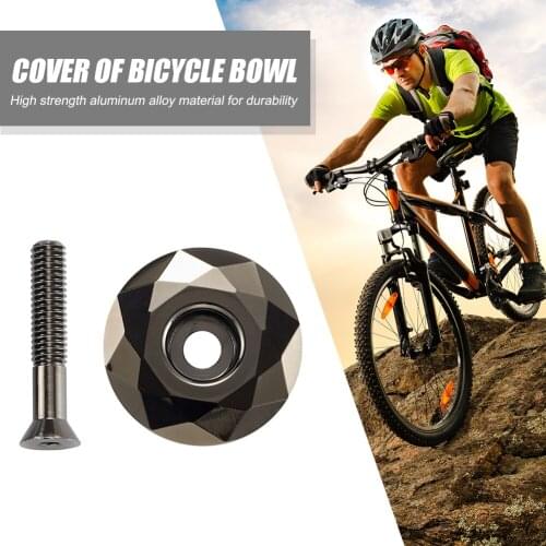 1 1/8 inch Fork Tube Headset Cap Cycling Accessories Aluminum Alloy Bicycle Headset Top Cap Bolt for Mountain Road Bike