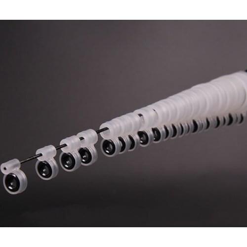 14/22Pcs a Set Silica Ge Fishing Line Guide Ring Fishing Rods Wire Silicone Ring Different Size 0.9-22MM Fish Tackle Accessories