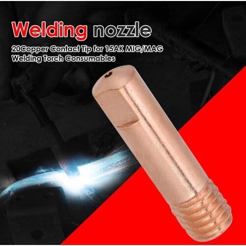 20pcs Nozzles Contact Tips Holders MIG Welder Semi-automatic Consumable Welding Tools Soldering Supplies Accessory
