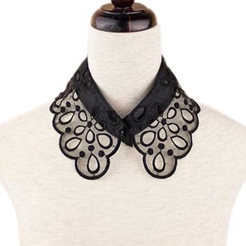 2015 trendy fashion Favors fake collar Punk style measle collar shirt necklace False flower false collar joker shirt stand