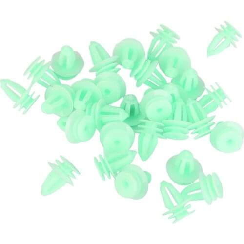 30x Green Nylon Door Trim Panel Retainers Clip For BMW 007-988-99-78 51
