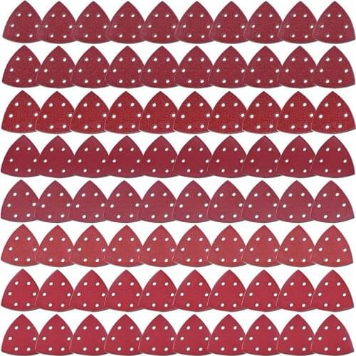80PCS/40PCS Triangular Sanding Disc 90mm Delta Sander Hook & Loop Sandpaper Abrasive Tools for Sanding Grit 40-2000