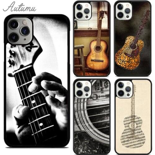 Guitar Instrument Music Phone Case for iPhone 11 12 Pro Max mini X XR XS SE 2020 5 6S 7 8 Plus Samsung Galaxy S9 S10 Cover shell