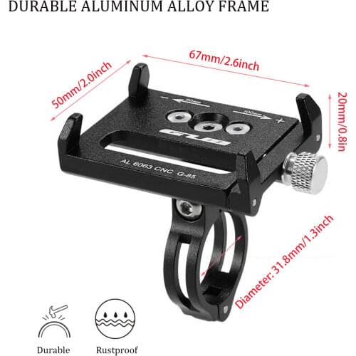 GUB Bicycle Phone Holder Handlebar G-85 G-84 Adjustable Aluminium Alloy Bike Mobile Mount Holder Bracket Cycling Accessories