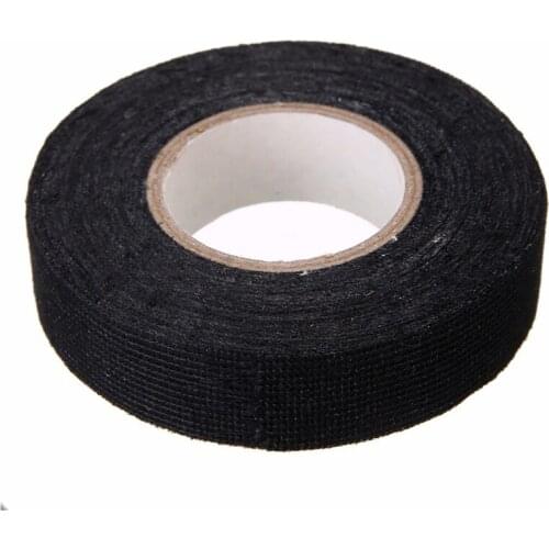 32mm*15m Adhesive Cloth Fabric Tape Cable Looms Wiring Harness Cloth Fabric flannel Tape Adhesive Cable Protection For Car Auto