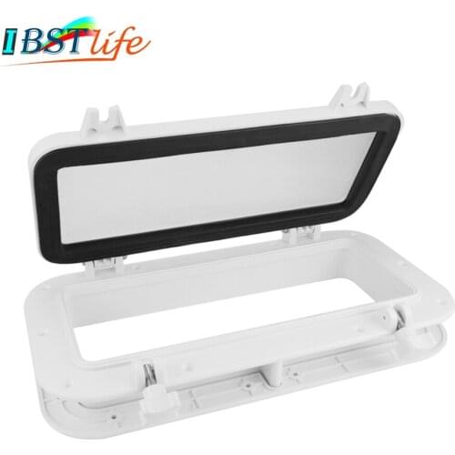 Marine Boat Yacht RV Porthole ABS Plastic Rectangular Hatches Port Lights Replacement Waterproof Windows Port Hole Portligt