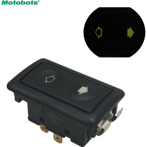 MOTOBOTS 10PCS Universal Metallic Snap Clip-On 6Pins Auto Power Window Switch 10A~30A With illumination Indicator Single Button